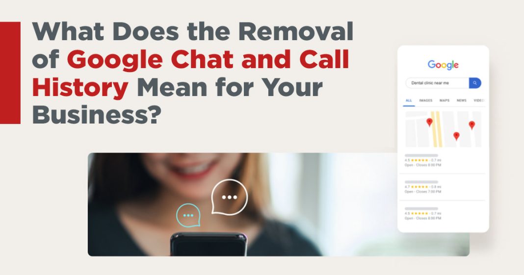 Google Chat and Call History Removal Update 2024